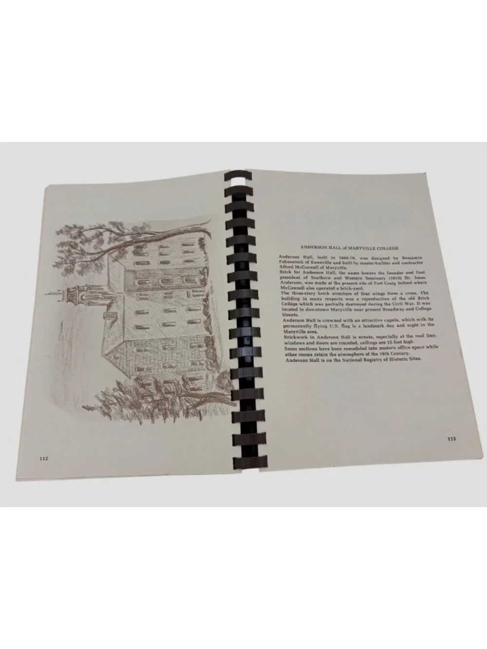 1980 Sam Houston Schoolhouse Cookbook Maryville TN Vintage Community Recipe Book